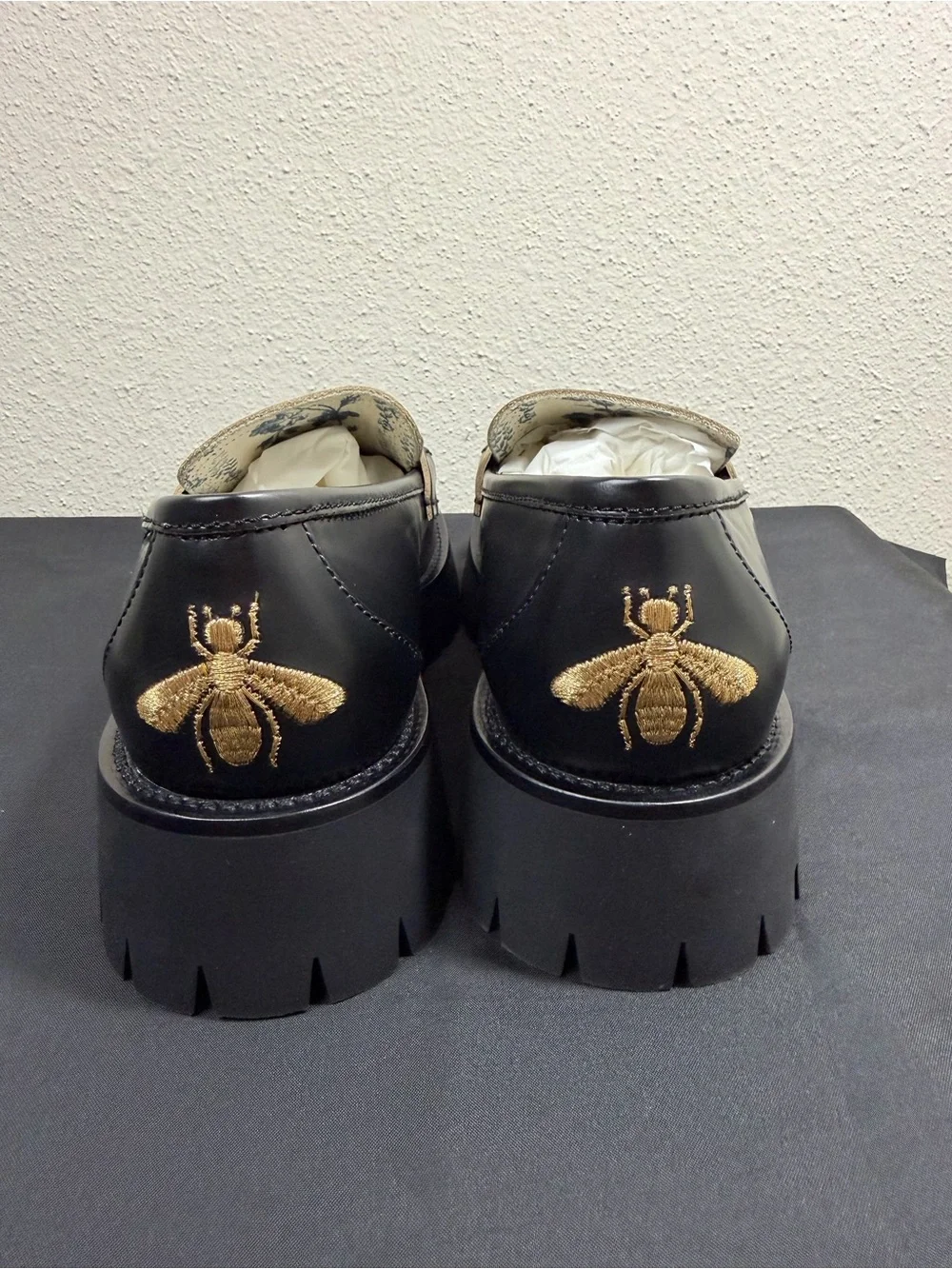 Gucci Women Lug Sole Loafer with Horsebit